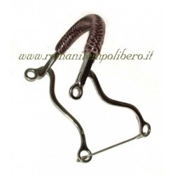 Hackamore inox in cuoio...